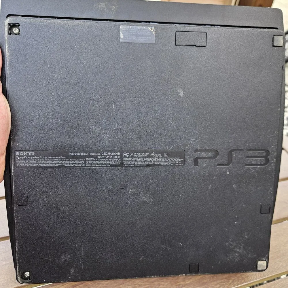 PS3 Sony Play Station 3 Slim Black Console 250 GB